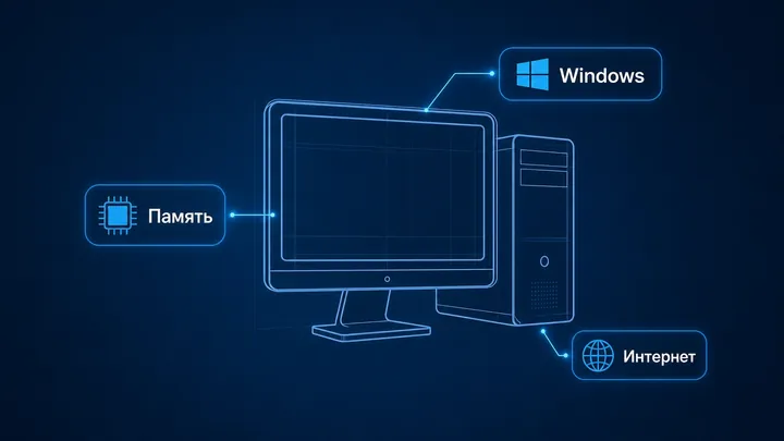 Требования к ПК для 1xBet: операционная система Windows, оперативная память, подключение к интернету